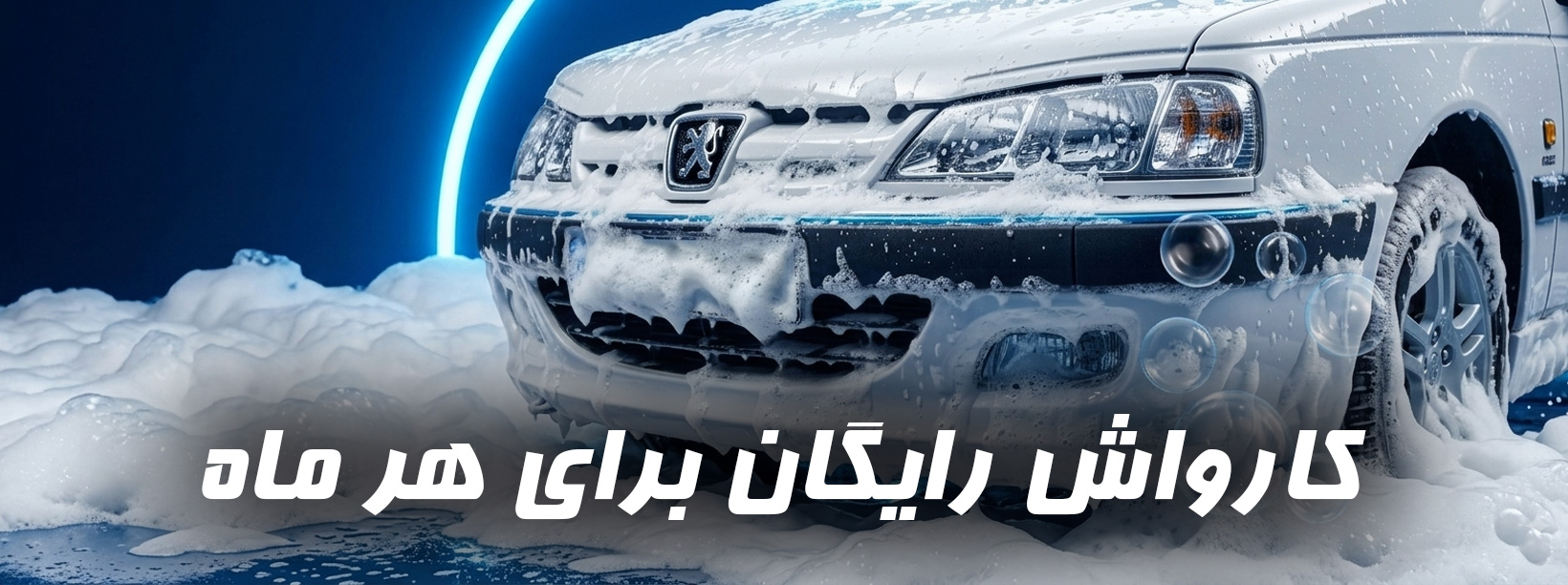 کارواش رایگاه برای هر ماه