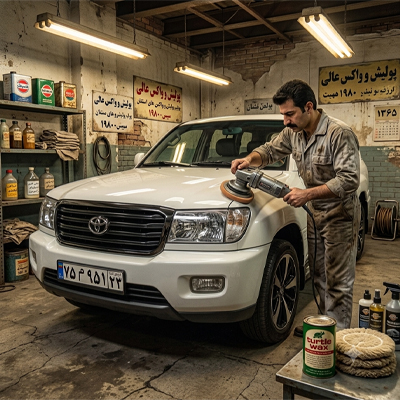 واکس و پولیش خودروهای شاسی